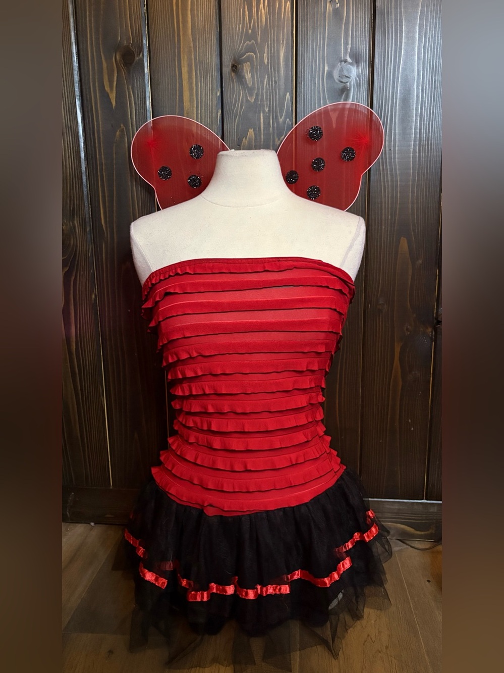 Y2K lady bug costume set